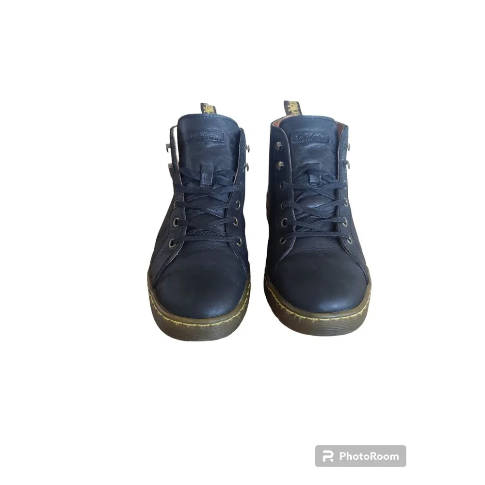 Dr Martens Coburg Chukka Black Leather Lace Up Ankle Boots Men's Size 8 (L9)